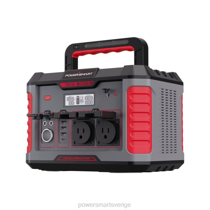 PowerSmart 461wh bärbar kraftstation (solpanel ingår ej) ps5150 DD6V30 generatorer