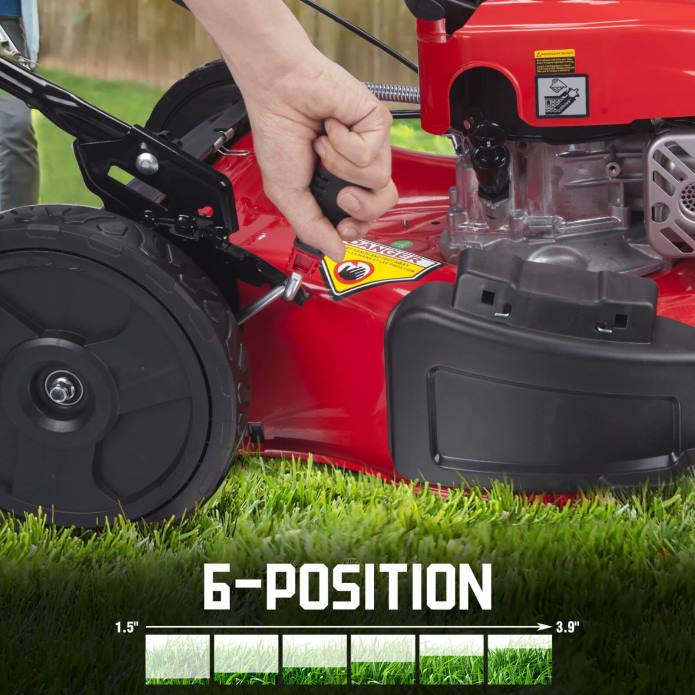 PowerSmart (uppgradering) 21\" 170cc gas självgående gräsklippare röd db8621as DD6V32 gräsklippare