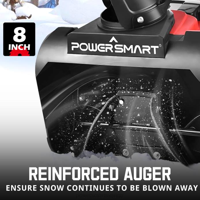 PowerSmart 21\" 15a enstegs elektrisk snöslunga db5021 DD6V8 snöslungor
