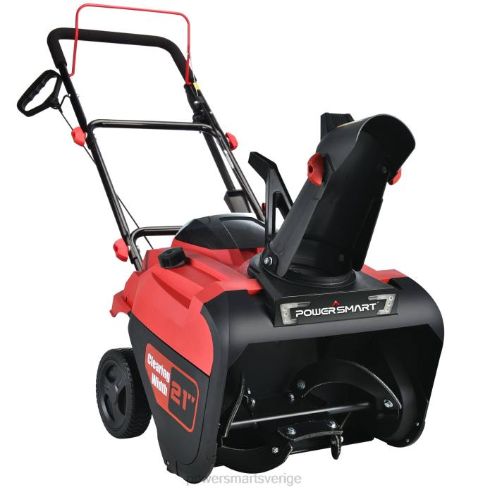 PowerSmart 21" 212cc enstegs gassnöslunga med elstart med led ljus pss1210led DD6V4 snöslungor