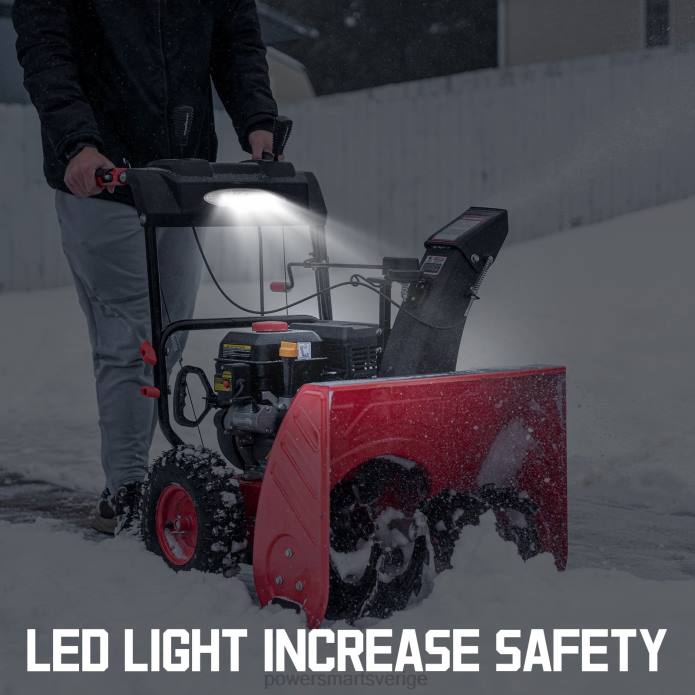PowerSmart 24\" 212cc tvåstegs gassnöslunga med elstart db7109a DD6V1 snöslungor