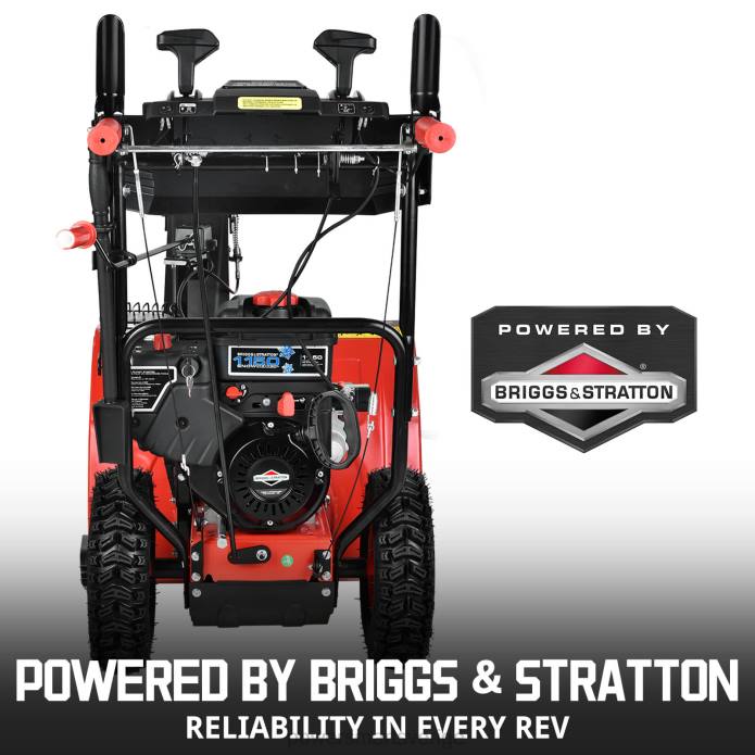 PowerSmart (pro)24\" 208cc tvåstegs gassnöslunga med b&s motor hb7109a DD6V5 snöslungor