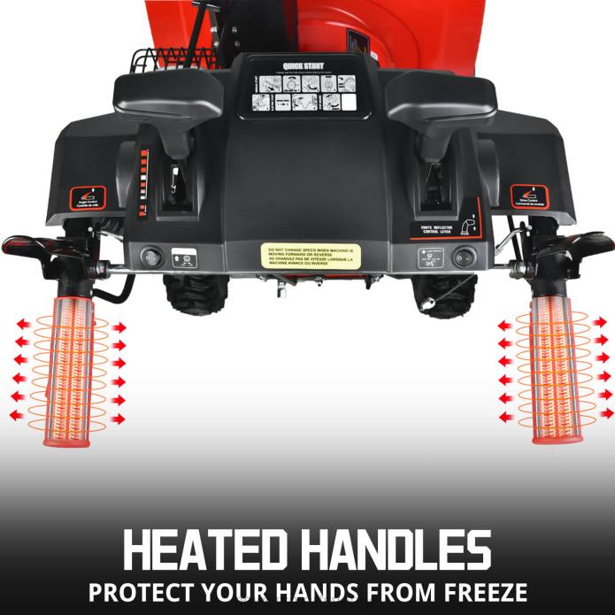 PowerSmart (pro)24\" 208cc tvåstegs gassnöslunga med b&s motor hb7109a DD6V5 snöslungor