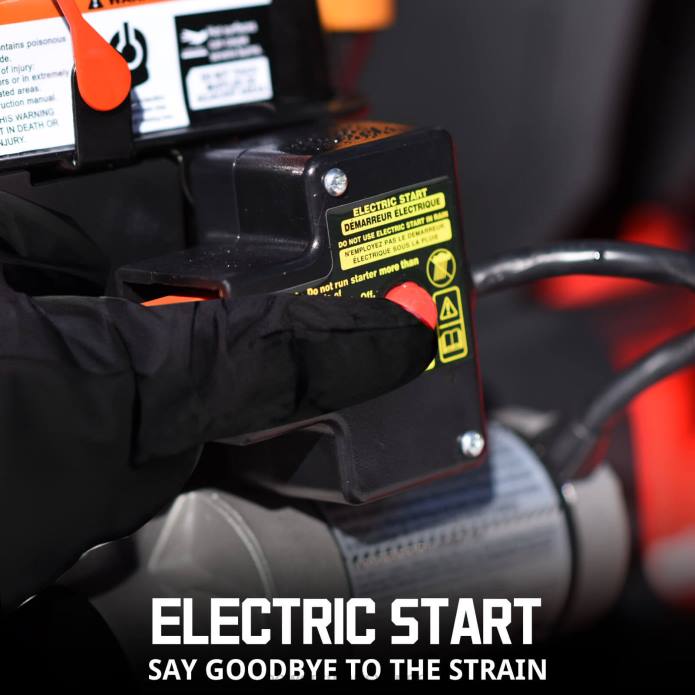 PowerSmart (pro)24\" 208cc tvåstegs gassnöslunga med b&s motor hb7109a DD6V5 snöslungor