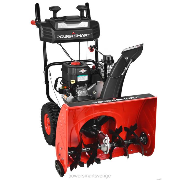 PowerSmart (pro)24\" 208cc tvåstegs gassnöslunga med b&s motor hb7109a DD6V5 snöslungor