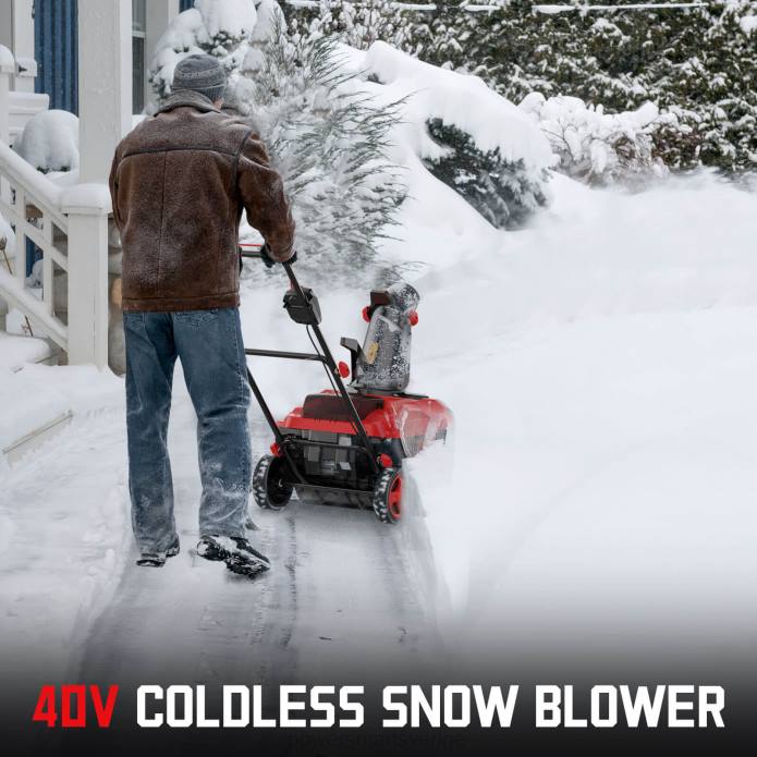 PowerSmart 40v 21\" enstegs sladdlös snöslunga hb2421 (endast verktyg) DD6V17 snöslungor
