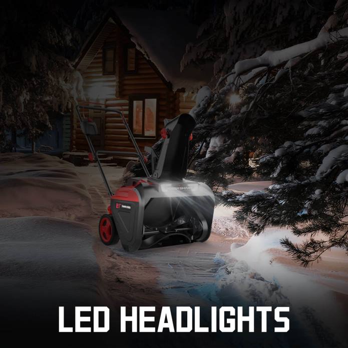 PowerSmart 40v 21\" enstegs sladdlös snöslunga hb2421 (endast verktyg) DD6V17 snöslungor