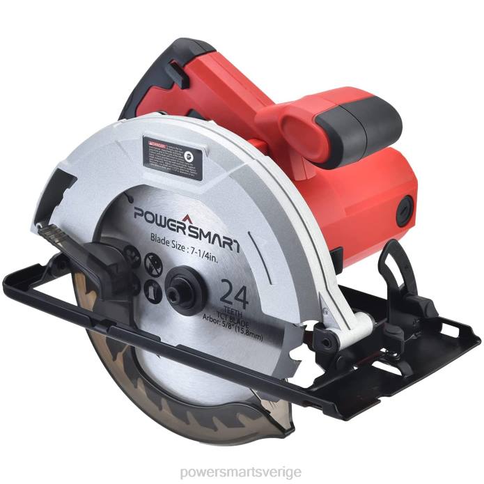 PowerSmart cirkelsåg 7-1/4-tums 14amp 5500rpm integrerad dammblåsare ps4015 DD6V67 verktyg