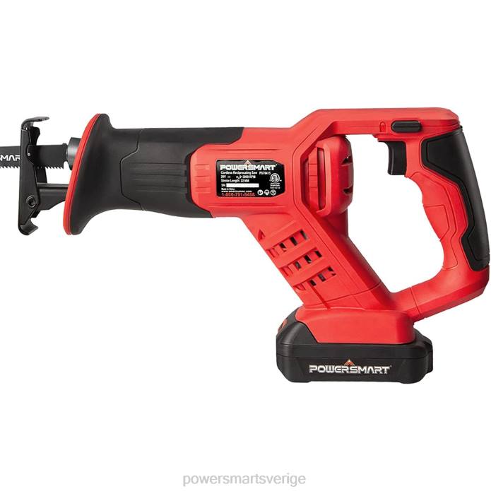 PowerSmart sladdlös kolvsåg med 20v 2.0ah batteri och laddare för trä, metall pvc kapning ps76415a DD6V66 verktyg