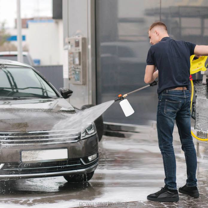 PowerSmart 40v 1100 psi 1gpm sladdlös högtryckstvätt med 5 munstycken, 4,0 ah batteri och laddare db2701 DD6V47 verktyg